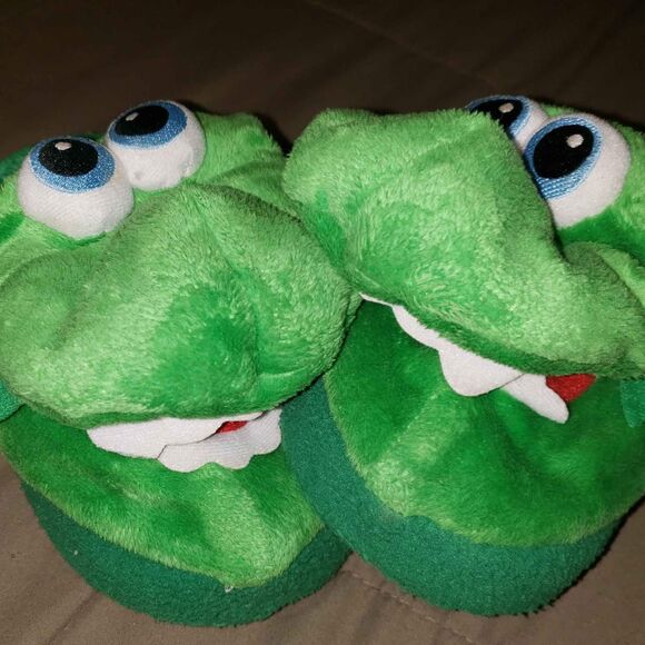 Stompeez Dragon Slippers House Shoes Kid's Small 9 to 11 Boys Girls - Picture 4 of 9